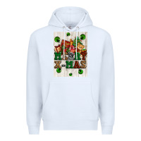 White merry xmas Premium Hoodie - AdoDesignShop