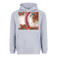 Heather Grey baseball leopard Heavyweight Hoodie - JahusDesignShop