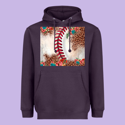 Baseball Leopard Heavyweight Hoodie Designed By Jahusdesignshop