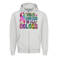 Dove Grey fight cancer in all colors Zipper Hoodie - texasbilliewilder