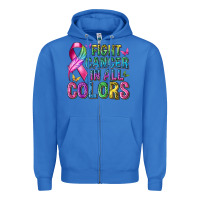 True Royal fight cancer in all colors Zipper Hoodie - texasbilliewilder