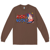 Chestnut kick rocks cowboy boots fourth of july Long Sleeve Tee - texasbilliewilder