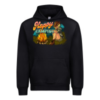 Black happy camping Urban Hoodie - NancyCooperArtShop