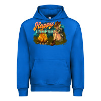 Cobalt happy camping Urban Hoodie - NancyCooperArtShop