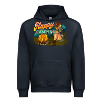 Navy happy camping Urban Hoodie - NancyCooperArtShop