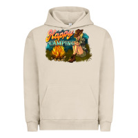 Pigment French Oak happy camping Urban Hoodie - NancyCooperArtShop