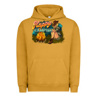 Pigment Peanut Butter happy camping Urban Hoodie - NancyCooperArtShop