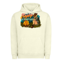 Pigment Pistachio happy camping Urban Hoodie - NancyCooperArtShop