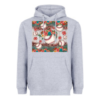 Heather Grey baseball leopard Heavyweight Hoodie - JahusDesignShop