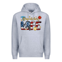 Heather Grey dispatcher life Premium Hoodie - MaliasSmallBusiness