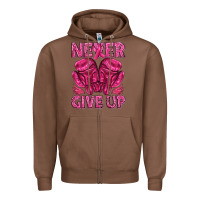 Chestnut never give up cancer Zipper Hoodie - texasbilliewilder