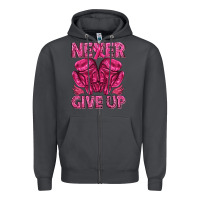 Smoke never give up cancer Zipper Hoodie - texasbilliewilder