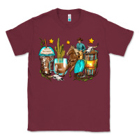 Burgundy cowboy coffee cups Classic Tee - Zillion Design Studio