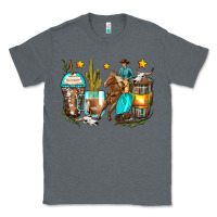 Charcoal Heather cowboy coffee cups Classic Tee - Zillion Design Studio