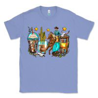 Colony Blue cowboy coffee cups Classic Tee - Zillion Design Studio