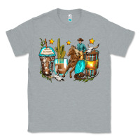Heather Grey cowboy coffee cups Classic Tee - Zillion Design Studio