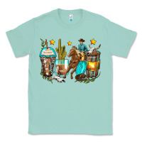 Seafoam cowboy coffee cups Classic Tee - Zillion Design Studio