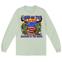 Matcha land of the free because of the brave Long Sleeve Tee - texasbilliewilder