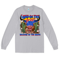 Moon Dust land of the free because of the brave Long Sleeve Tee - texasbilliewilder