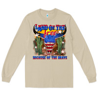 Mushroom land of the free because of the brave Long Sleeve Tee - texasbilliewilder