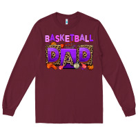 Burgundy basketball Long Sleeve Tee - AdoDesignShop