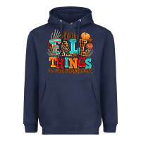 Navy all the fall thıngs or whatever Heavyweight Hoodie - AdoDesignShop