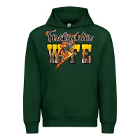 Forest Green firefighter wife lightning bolt Urban Hoodie - NancyCooperArtShop