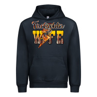 Navy firefighter wife lightning bolt Urban Hoodie - NancyCooperArtShop