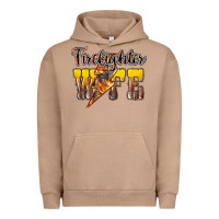 Pigment Burro firefighter wife lightning bolt Urban Hoodie - NancyCooperArtShop