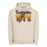 Pigment French Oak firefighter wife lightning bolt Urban Hoodie - NancyCooperArtShop