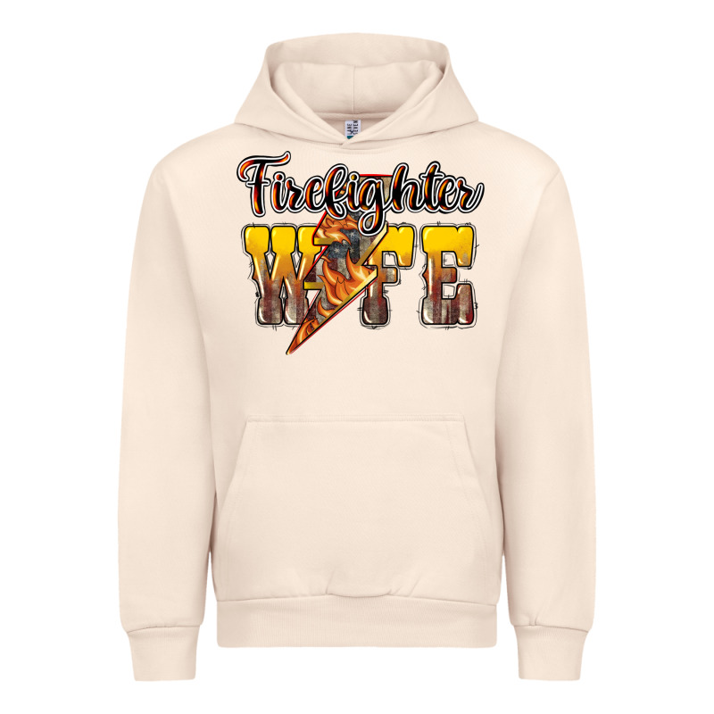 Firefighter Wife Lightning Bolt Urban Hoodie by NancyCooperArtShop | Teevron