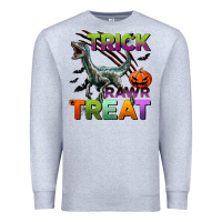 Heather Grey trick rawr treat Premium Sweatshirt - BundleAndBundleShop