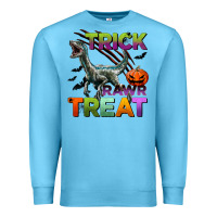Ocean Blue trick rawr treat Premium Sweatshirt - BundleAndBundleShop
