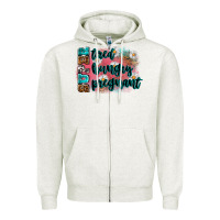 Oatmeal Heather super tired super hungry super pregnant Zipper Hoodie - Zillion Design Studio