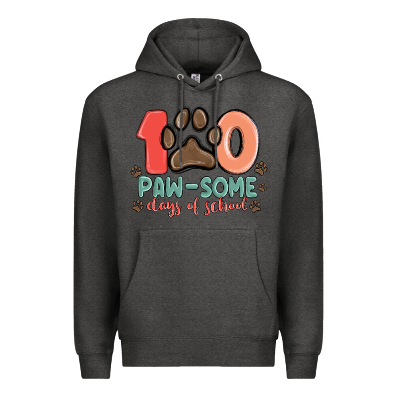 100 Pawsome Days Of School Premium Hoodie by MaliasSmallBusiness | Teevron