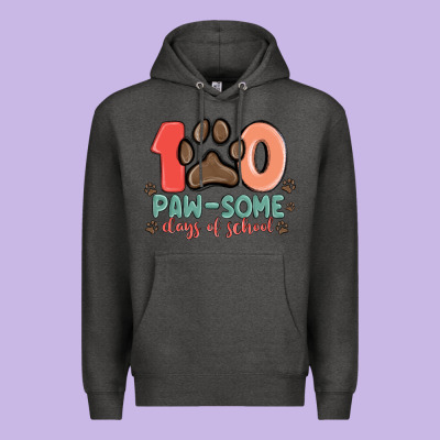 100 Pawsome Days Of School Premium Hoodie Designed By Maliassmallbusiness