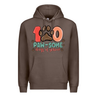 Coffee 100 pawsome days of school Premium Hoodie - MaliasSmallBusiness