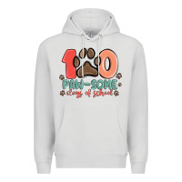 Dove Grey 100 pawsome days of school Premium Hoodie - MaliasSmallBusiness