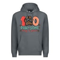 Rock 100 pawsome days of school Premium Hoodie - MaliasSmallBusiness