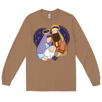 Toasted Coconut holy night jesus birth Long Sleeve Tee - Zillion Design Studio