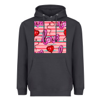 Smoke valentines day heart and love balloons seamless pattern Heavyweight Hoodie - BundleAndBundleShop
