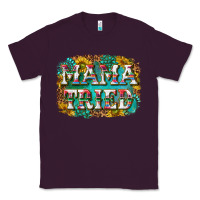 Plum western mama tried with sunflowers and gemstone Classic Tee - texasbilliewilder