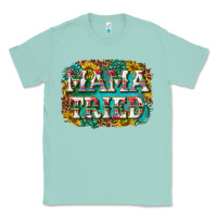 Seafoam western mama tried with sunflowers and gemstone Classic Tee - texasbilliewilder