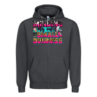 Smoke minding my own small business Zipper Hoodie - Zillion Design Studio