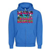 True Royal minding my own small business Zipper Hoodie - Zillion Design Studio