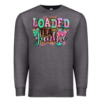 Charcoal Heather loaded tea junkie Premium Sweatshirt - Jasminsmagicworld