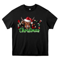 Black moey Christmas Heavy Core Tee - CowhideDigitalArt