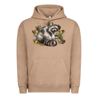 Pigment Burro floral racoon western Urban Hoodie - NancyCooperArtShop