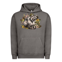 Pigment Tornado floral racoon western Urban Hoodie - NancyCooperArtShop
