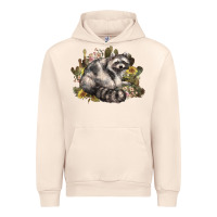 Sandshell floral racoon western Urban Hoodie - NancyCooperArtShop